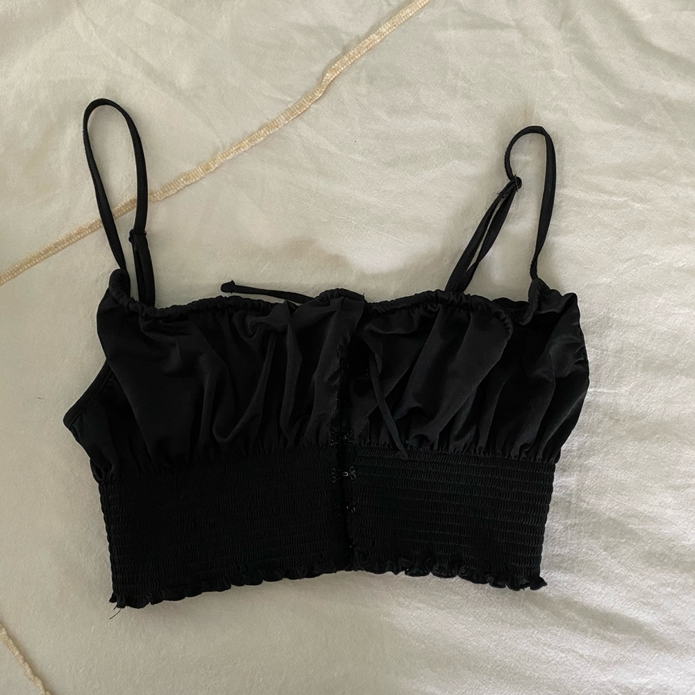 Urban outfitters black crop tank